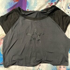 Crop top with a star in the middle